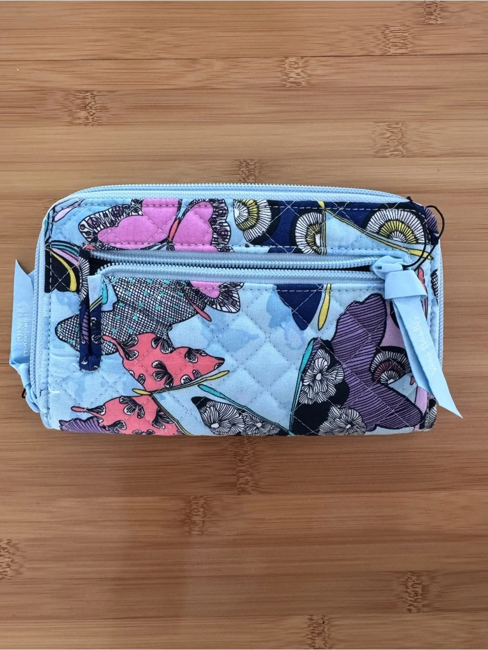 NWOT Vera Bradley RFID turnlock wallet in Butterfly By